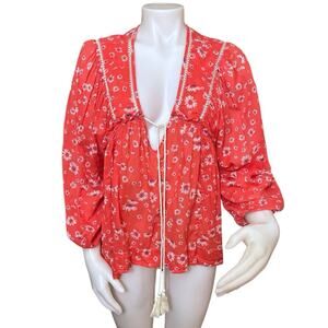 Free People Never A Dull Moment Blouse Top
